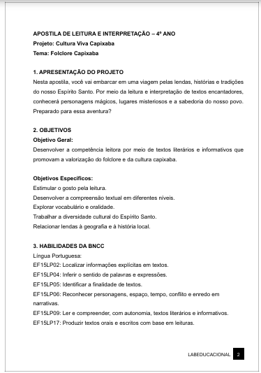 folclore capixaba – leitura 4º ano folclore capixaba – leitura 4º ano